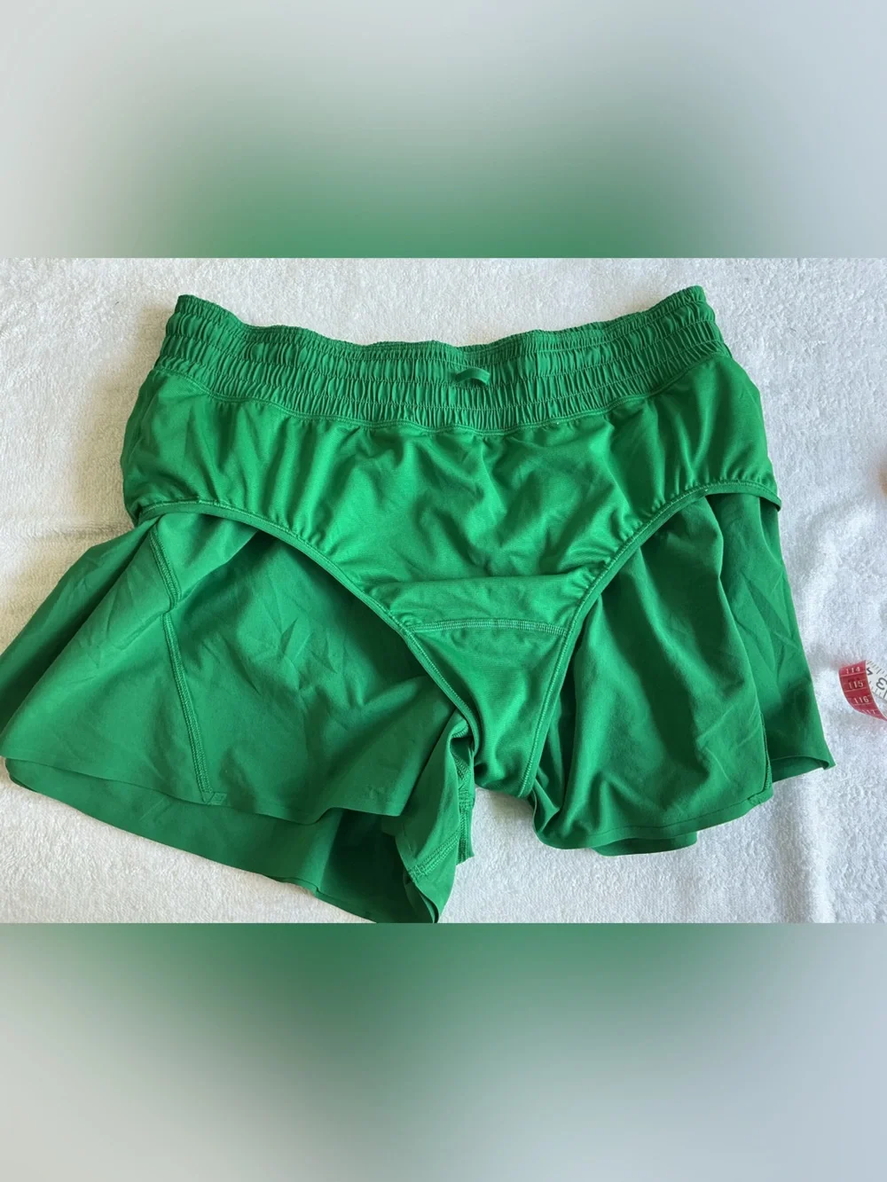 lululemon athletica Emerald Green Layered Running Shorts